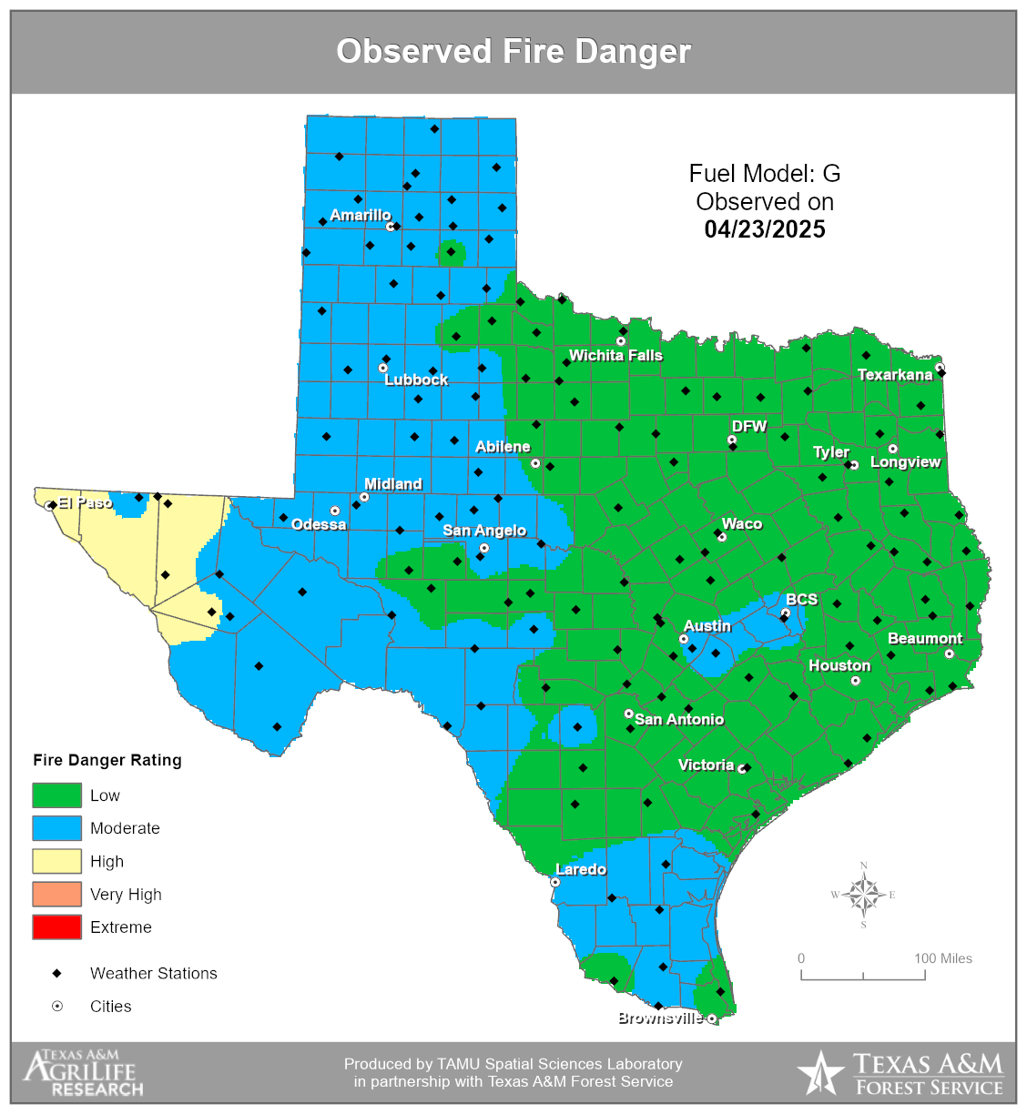 Wildfires and Disasters OBSERVED FORECAST FIRE DANGER TFS